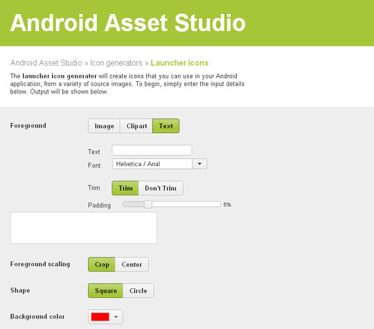 540x475 Android Asset Studio