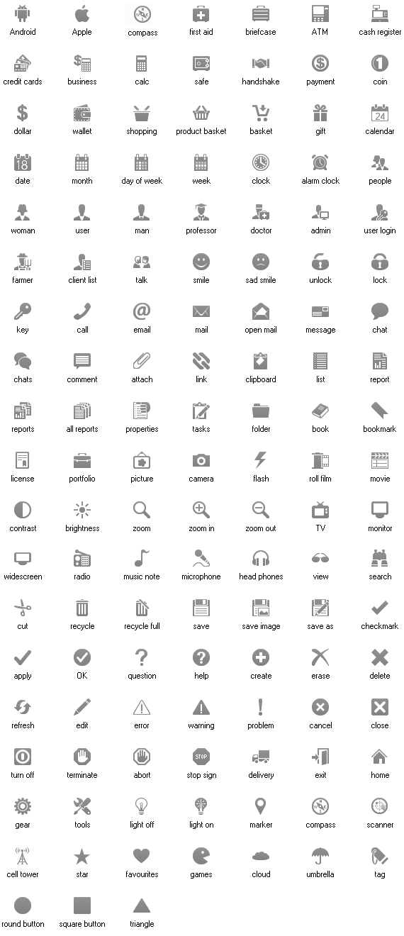570x1320 Android Icon List Images