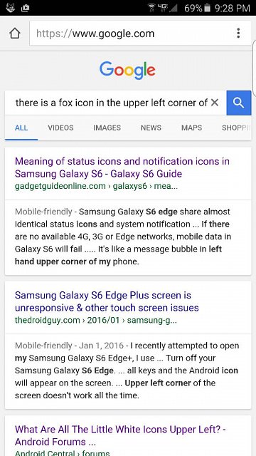 360x640 Can't Identify Fox Icon In Status Bar