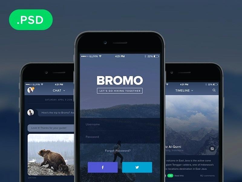 800x600 Free Soci Mobile App Template