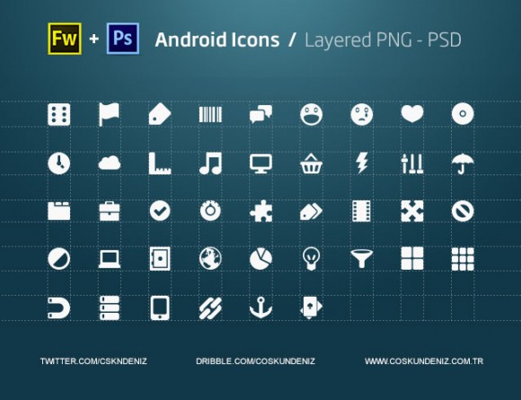 580x445 Android Icons