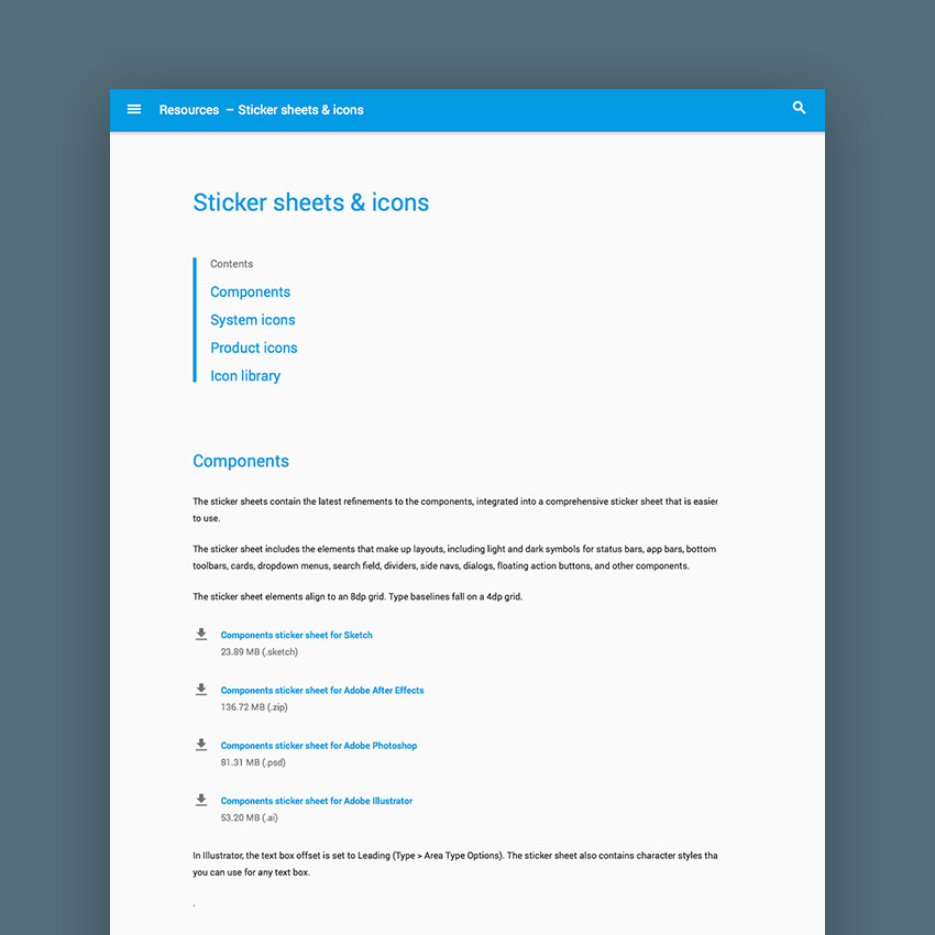 Designing An App Using The Material Design Sticker Sheet 850x850 Designing An App Using The Material Design Sticker Sheet