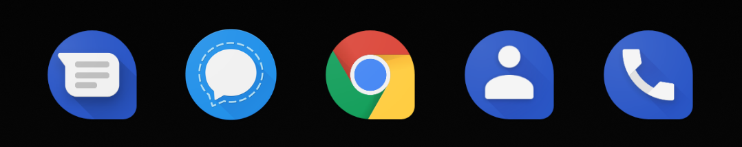 1078x214 Signal Icon Does Not Obey The Icon Shape Setting In Android