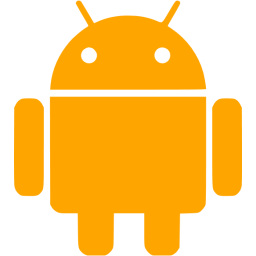 256x256 Orange Android Icon