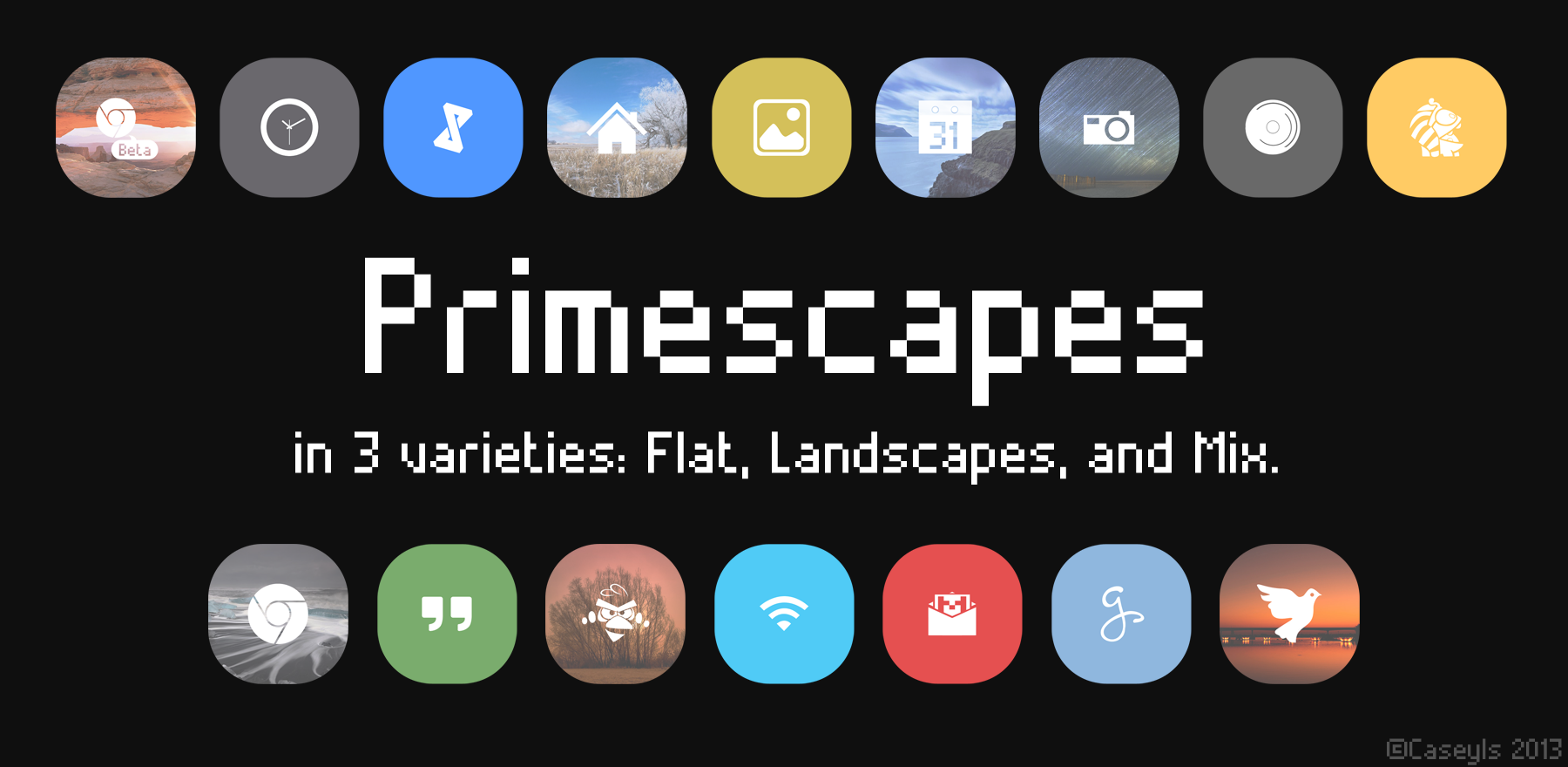 1800x880 Early Preview Of Primescapes, An M'flat Style Icon Pack Hope