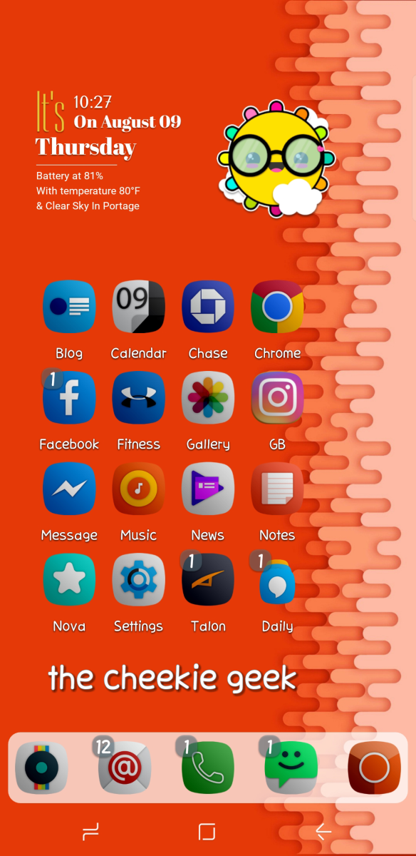 584x1200 Hello Everyone! Today I'm Styling Yomira Icon Pack On My Samsung