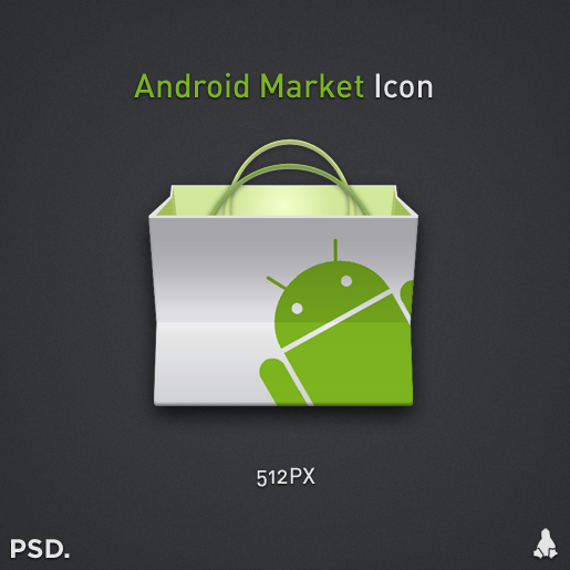 515x515 Android Market Icon Icons User Interface Design, Android