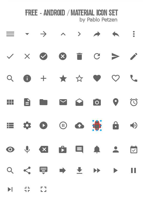 Android Material Design Icon 600x860 Android Material Design Icon