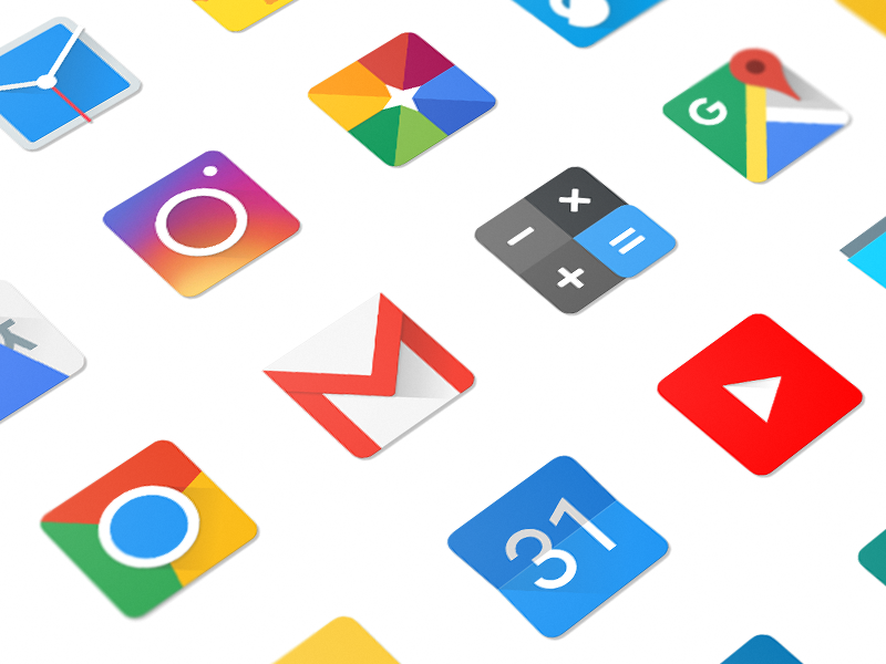 Square Material Design Icons 800x600 Square Material Design Icons