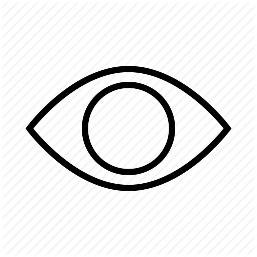 512x512 Eye, Eyeball, Human Eye, Optical, View, Visibility, Visible Icon