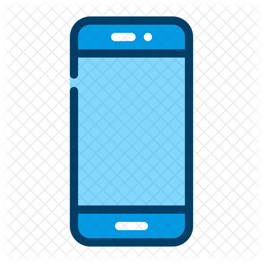 512x512 Android Phone Icon Of Colored Outline Style