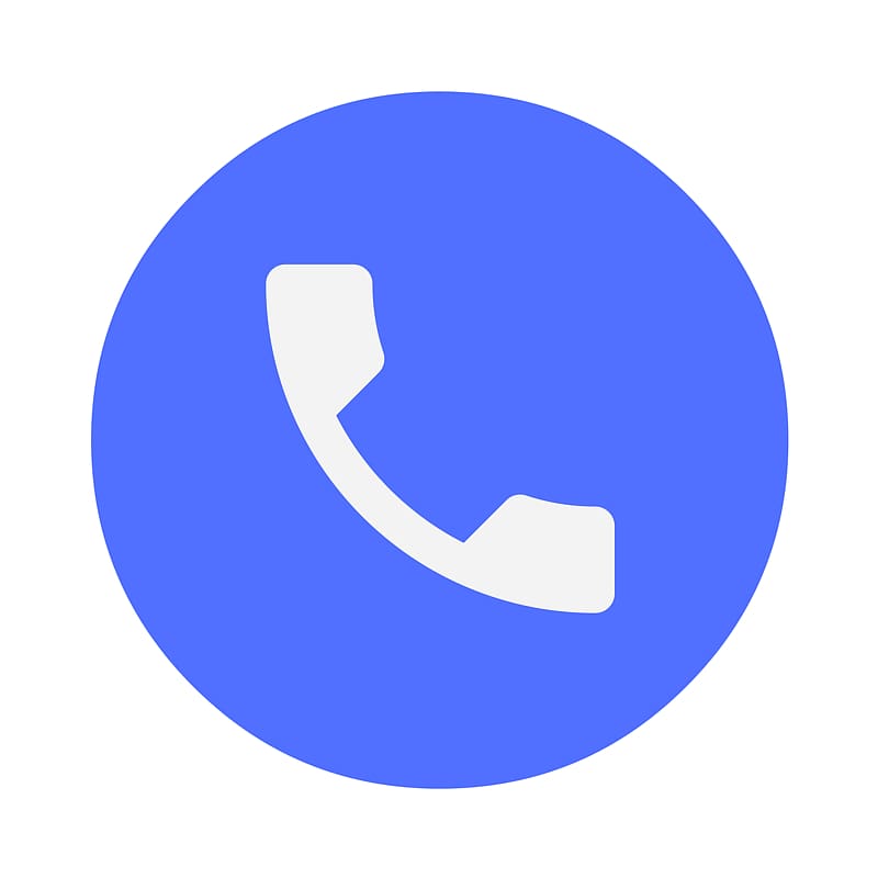 800x800 Blue Call Icon, Dialer Android Google Play Telephone, Phone