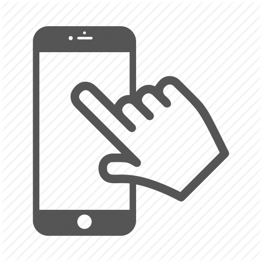 512x512 Android, Call, Finger, Iphone, Mobile, Phone, Touch Icon