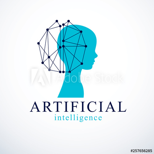 500x500 Computer Human Android Bot, Artificial Intelligence Concept Human