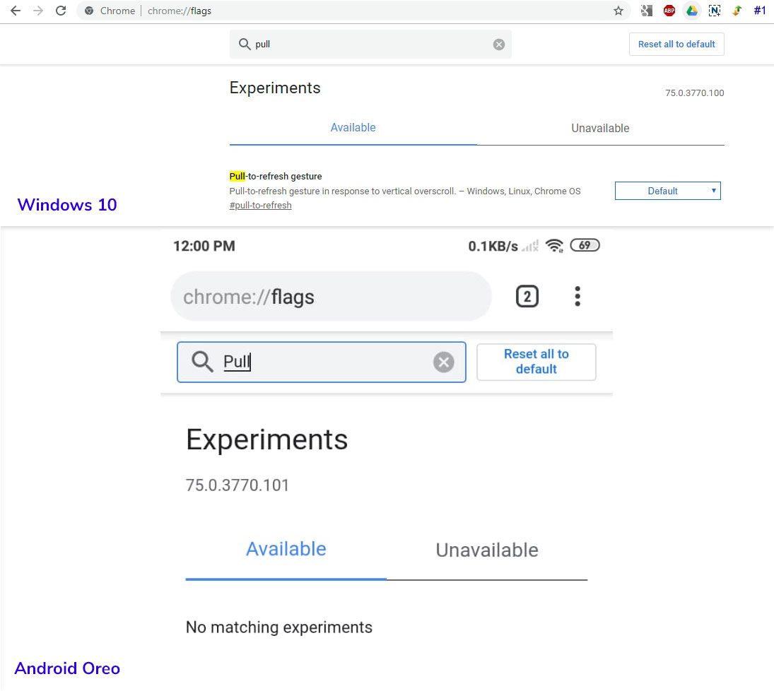 1095x978 Css Hack Disable Chrome's Pull To Refresh On Android