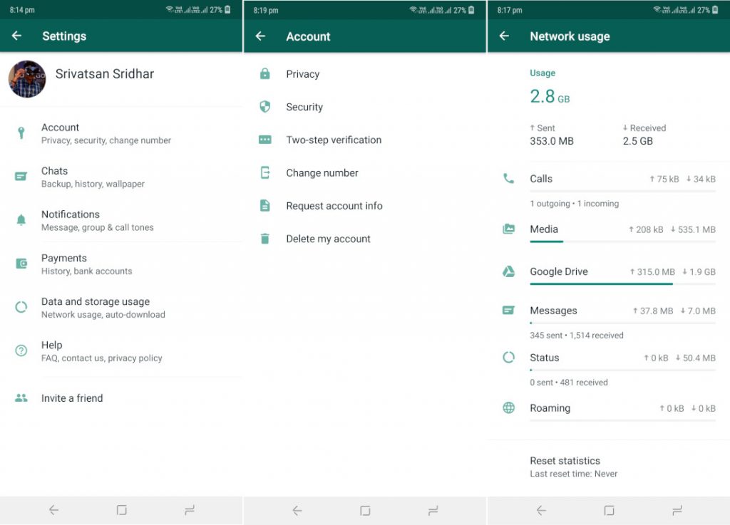 1024x737 Whatsapp For Android Beta Update Brings Settings Ui Refresh