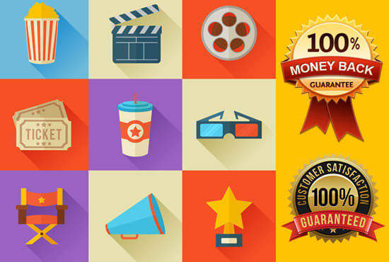 550x370 Design Android And Ios Flat App Icon Set