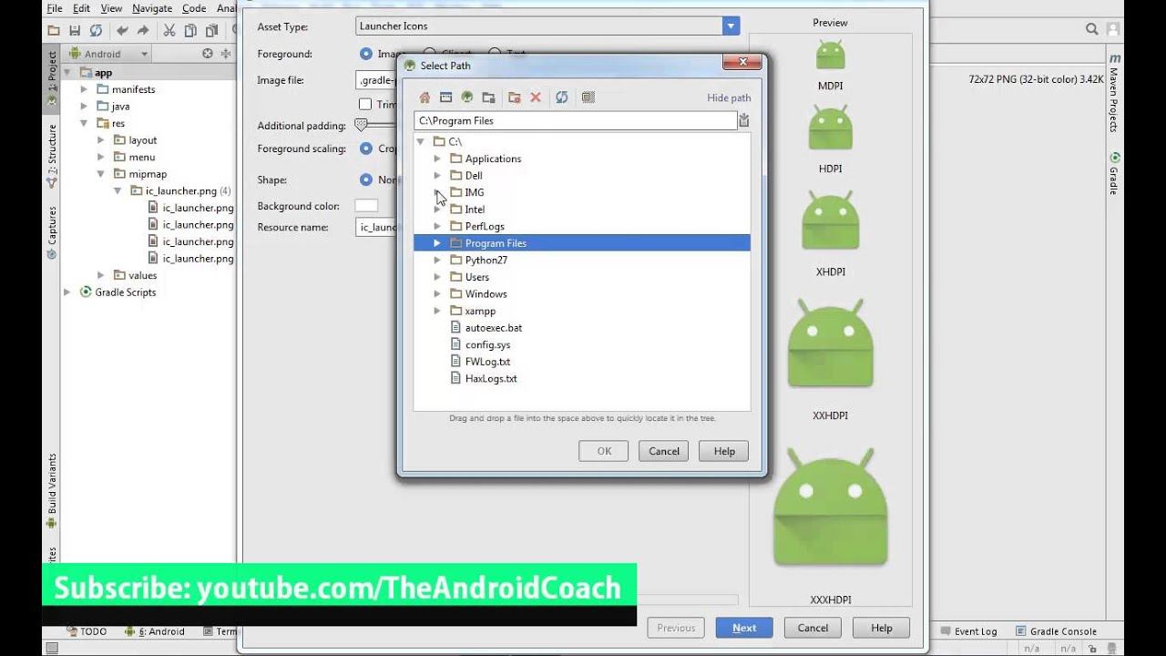 1280x720 Change Add Icon App Ic Launcher With Android Studio Tutorial