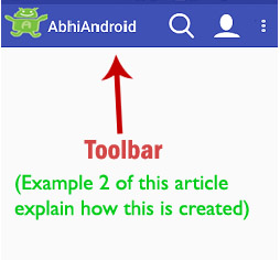 254x236 Toolbar Tutorial With Example In Android Studio Android Material