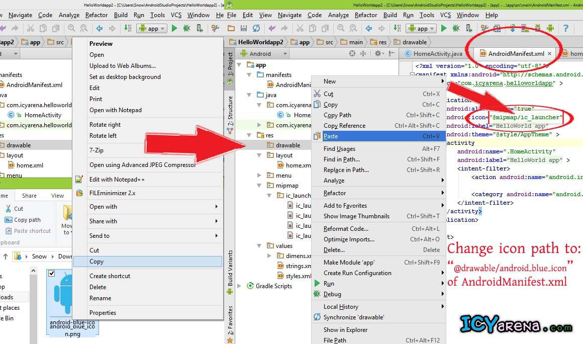 Android Studio Add Icon at Vectorified.com | Collection of Android ...