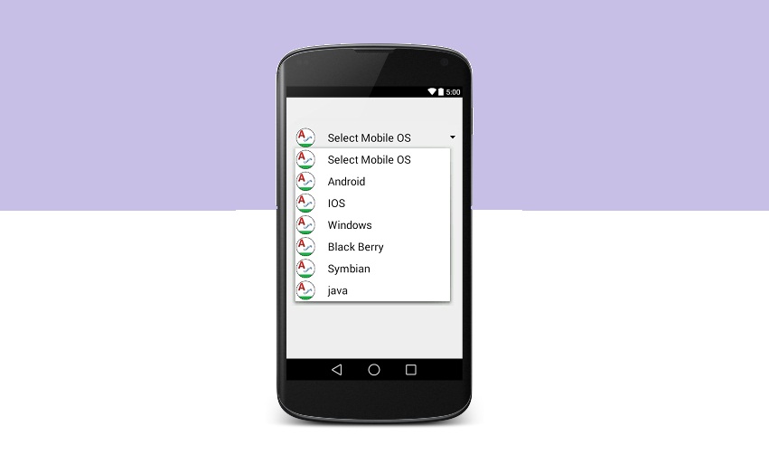 851x513 Android Dynamic Spinner Image Text