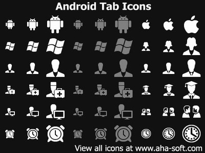 Android Tab Icons 400x300 Android Tab Icons