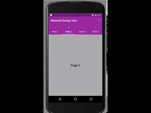 Android Material Design Toolbar + Tabs 480x360 Android Material Design Toolbar + Tabs