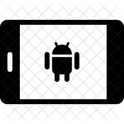 256x256 Android Tablet Icon Of Glyph Style