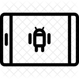 256x256 Android Tablet Icon Of Line Style