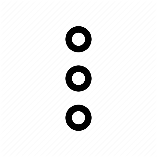 512x512 Android, Dots, Menu, More, Show, Three Icon