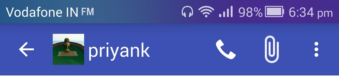 1080x245 Android Toolbar Back Arrow With Icon Like Whatsapp