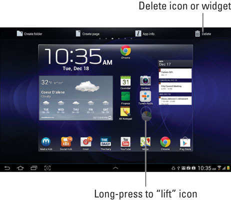 462x400 How To Place Widgets On The Android Tablet Home Screen