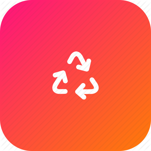 512x512 Arrows, Bin, Recycle, Recyclebin, Sign, Trash, Triangle Icon