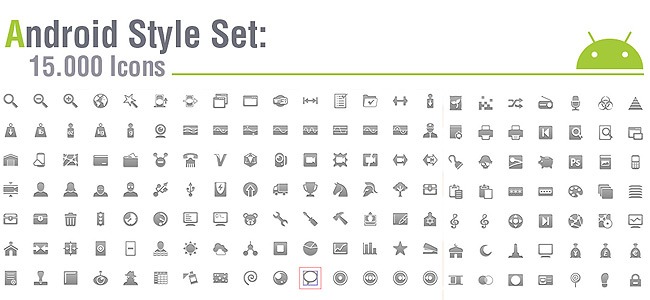 650x300 Android Icons Amazing Freebie!! Several Sizes, Android