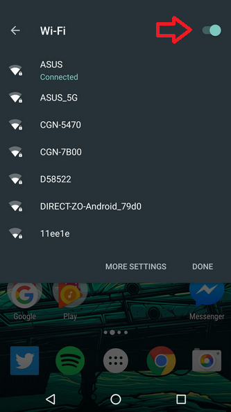 333x594 Turning Wi Fi And Bluetooth On And Off In Quick Settings Takes
