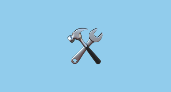 560x300 Hammer And Wrench Emoji