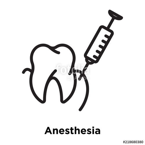 500x500 Anesthesia Icons Isolated On White Background Modern And Editable
