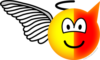 381x232 Angel Or Devil Emoticon Emoticons