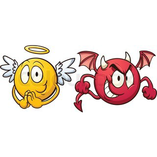 320x320 Facebook Emoticons Angel Devil Fb Angel Emoticon Facebook