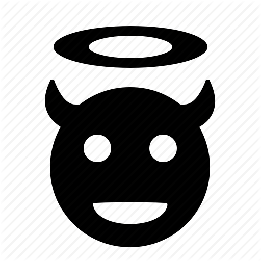 512x512 Angel, Devil, Face, God, Hell, Smile Icon