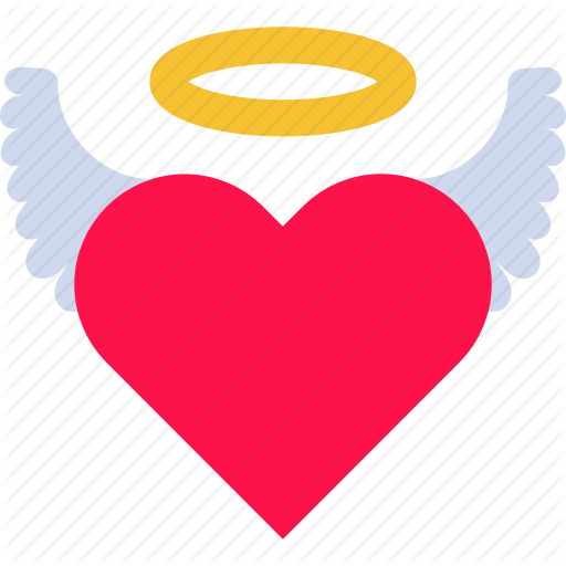 512x512 Angel, Halo, Heart, Holy, Ideal, Love, Wing Icon