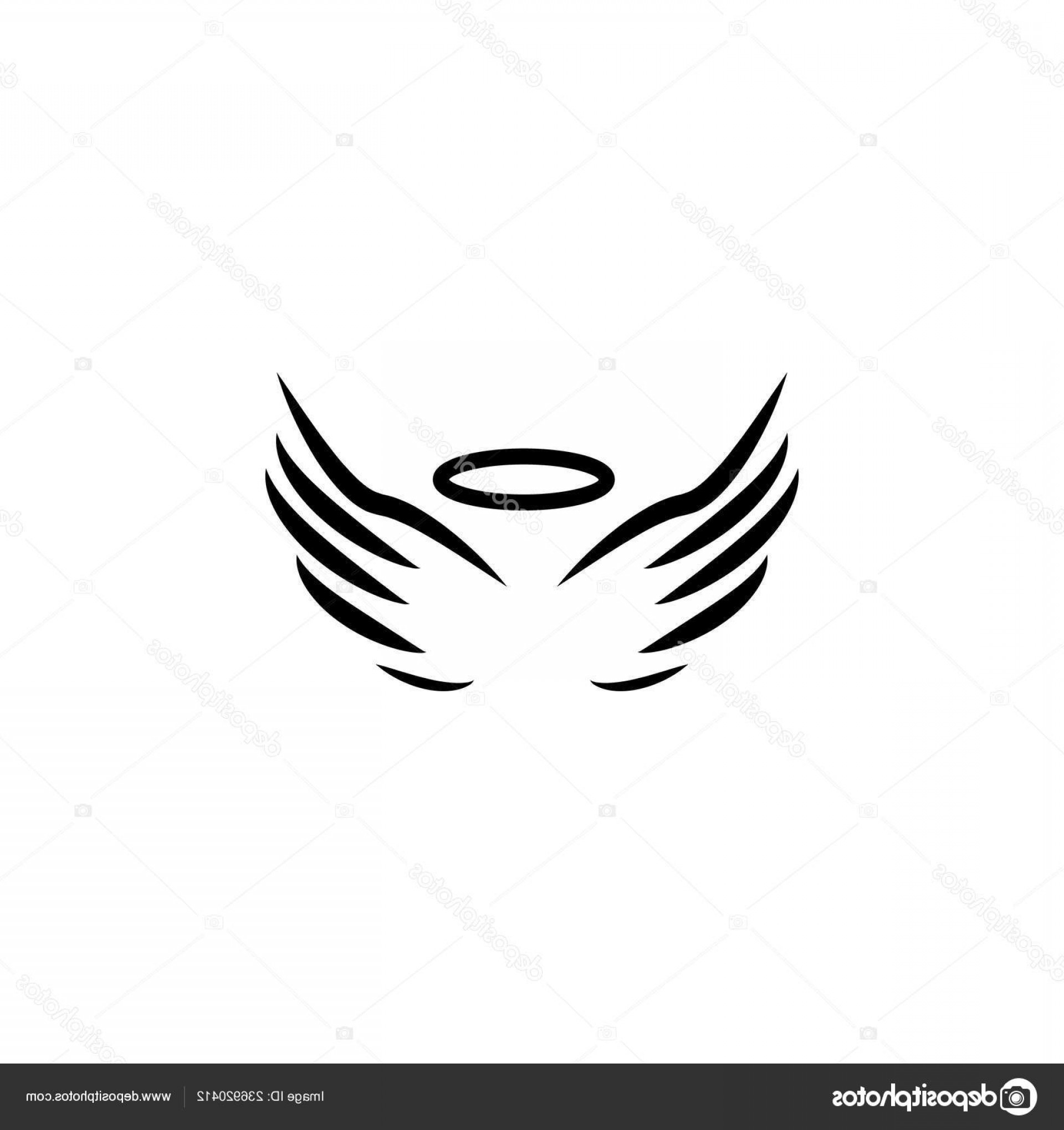 1920x2040 Stock Illustration Angel Wings Halo Icon White Hoodamathrun
