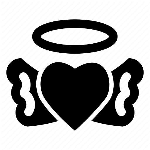 512x512 Angel Heart, Angel Logo, Heart Wings, Love Angel, Peace Angel Icon
