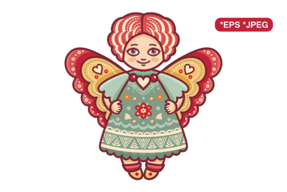 580x388 Christmas Angel Icon Graphic