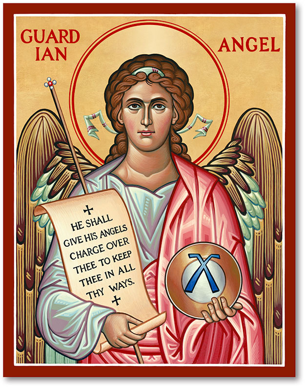 629x800 Icons Of The Holy Angels Guardian Angel Icon Monastery Icons