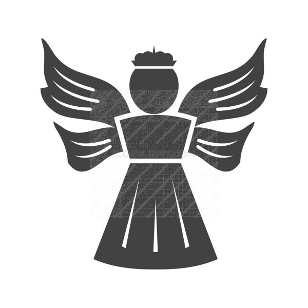 600x600 Angel Glyph Icon