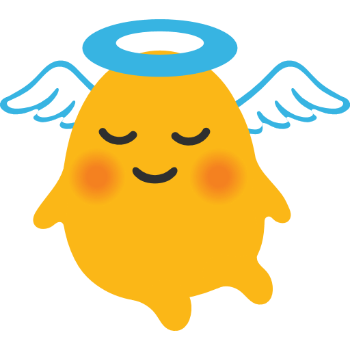 512x512 Baby Angel Emoji For Facebook, Email Sms Id