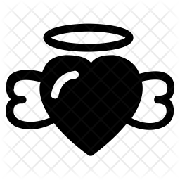 256x256 Angel Icon Of Glyph Style