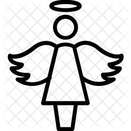 256x256 Angel Icon Of Line Style