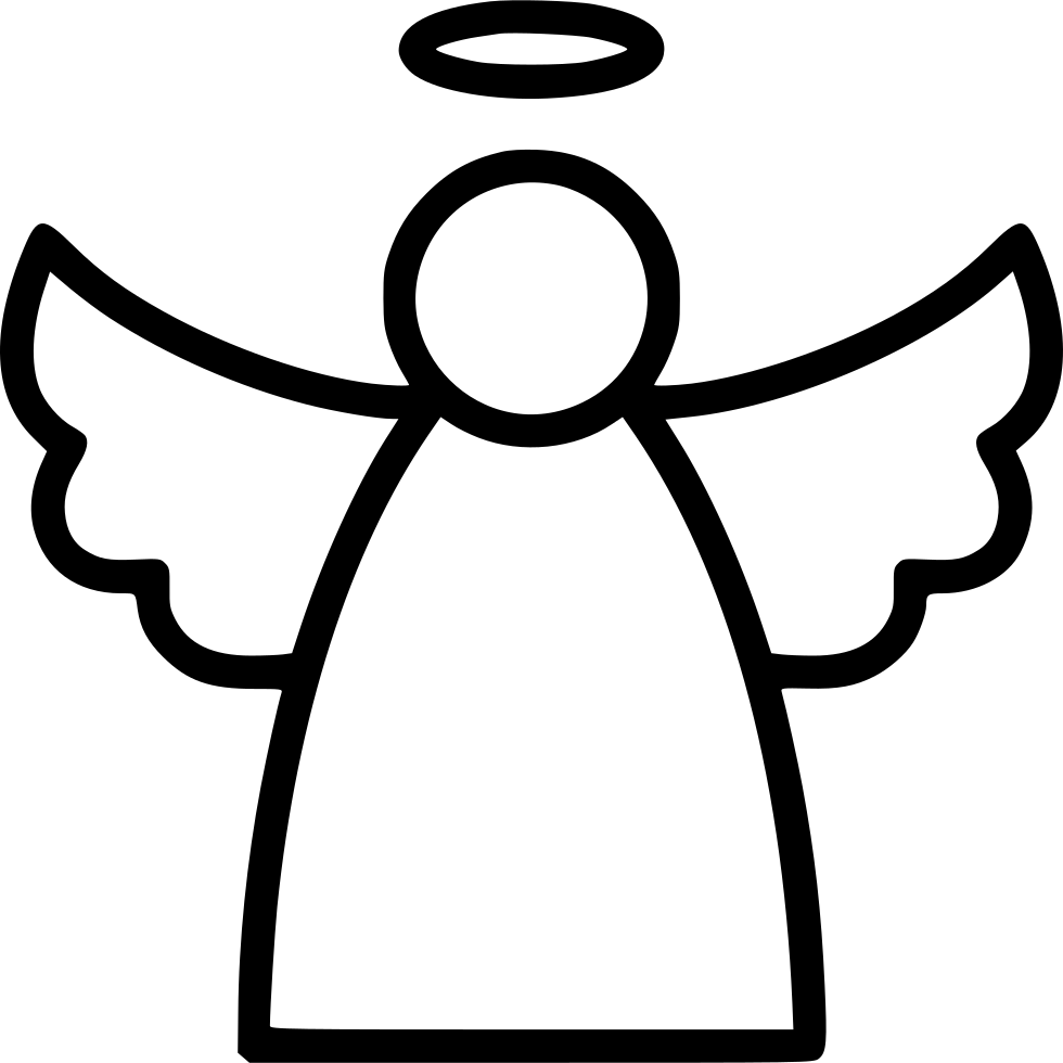 980x980 Angel Line Png Icon Free Download